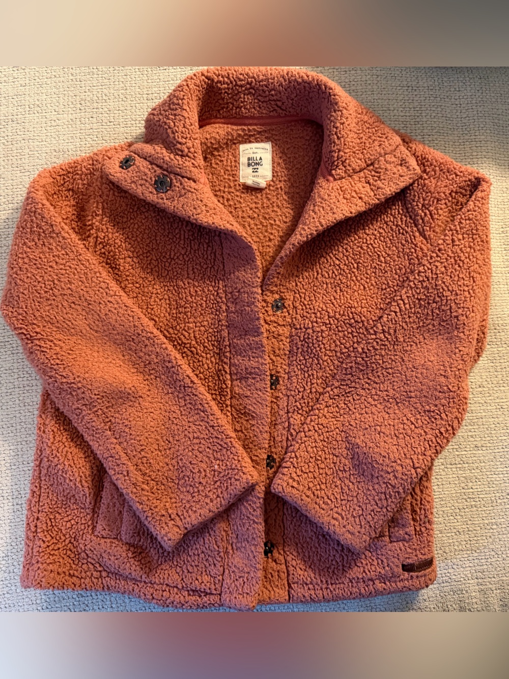 Billabong Teddy Sherpa Jacket - Rust
